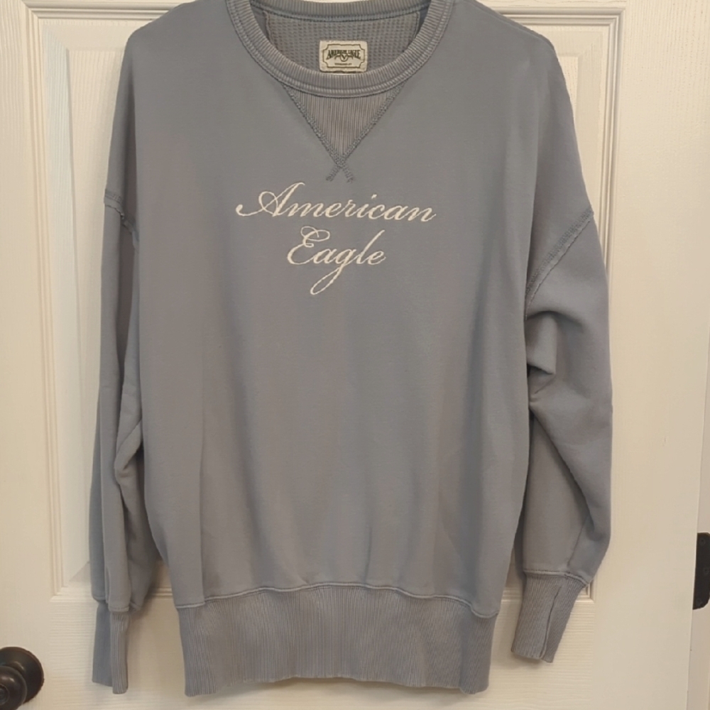 American Eagle Outfitters Oversized Blue Sweatshirt